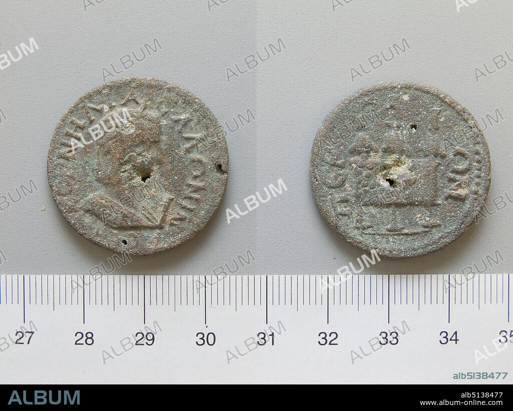 Ruler: Gallienus, Emperor of Rome, ca. A.D. 218268, ruled 25368, Mint: Perge, Honorand: Cornelia Salonina Augusta, wife of the emperor Gallienus, died 268, Coin of Gallienus, Emperor of Rome from Perge, A.D. 25368, Bronze, 14.65 g, 12:00, 29.7 mm, Made in Perge, Pamphylia, Roman, 3rd century A.D., Numismatics.