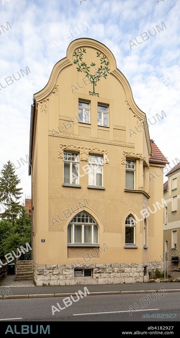 Jugendtil Villa, Triererstrasse 65, Weimar, Germany, (c1905), 2018. Designed by Architect-Rudolf Zapfe, c.1905.