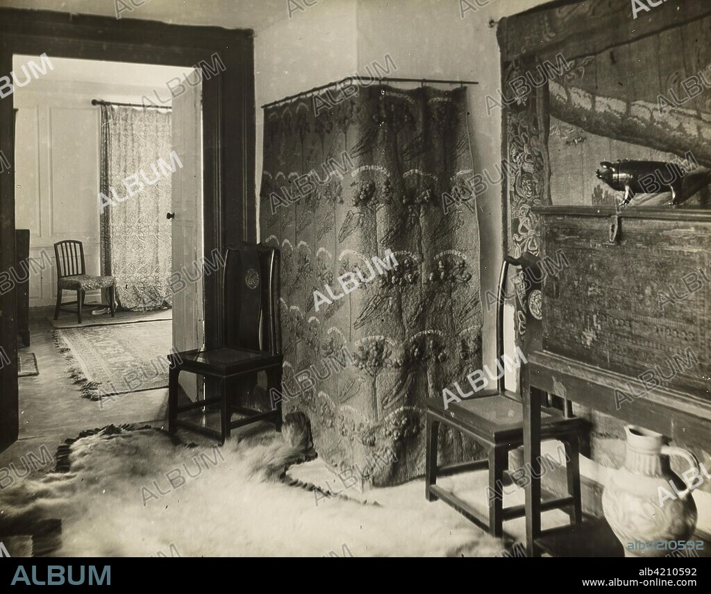 Kelmscott Manor: Passage to Parallel Room. Frederick H. Evans; English, 1853-1943. Date: 1896. Dimensions: 8.2 × 8.2 cm. Lantern slide. Origin: England.