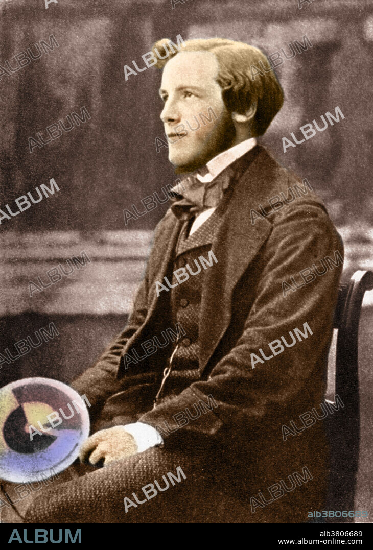 James Clerk Maxwell (1831-1879), Scottish physicist. Maxwell's works cover a wide area of science, and he is regarded as one of the finest minds of the 19th century. His major work was on light and electromagnetic waves. He showed that oscillating charges produced waves in an electromagnetic field, and that these waves had the same velocity as light. This led him to predict other forms of electromagnetic radiation, such as radio waves. His equations introduced the value c for the speed of light. He also worked on the motions of molecules in a gas, and showed that Saturn's rings must be composed of numerous particles.