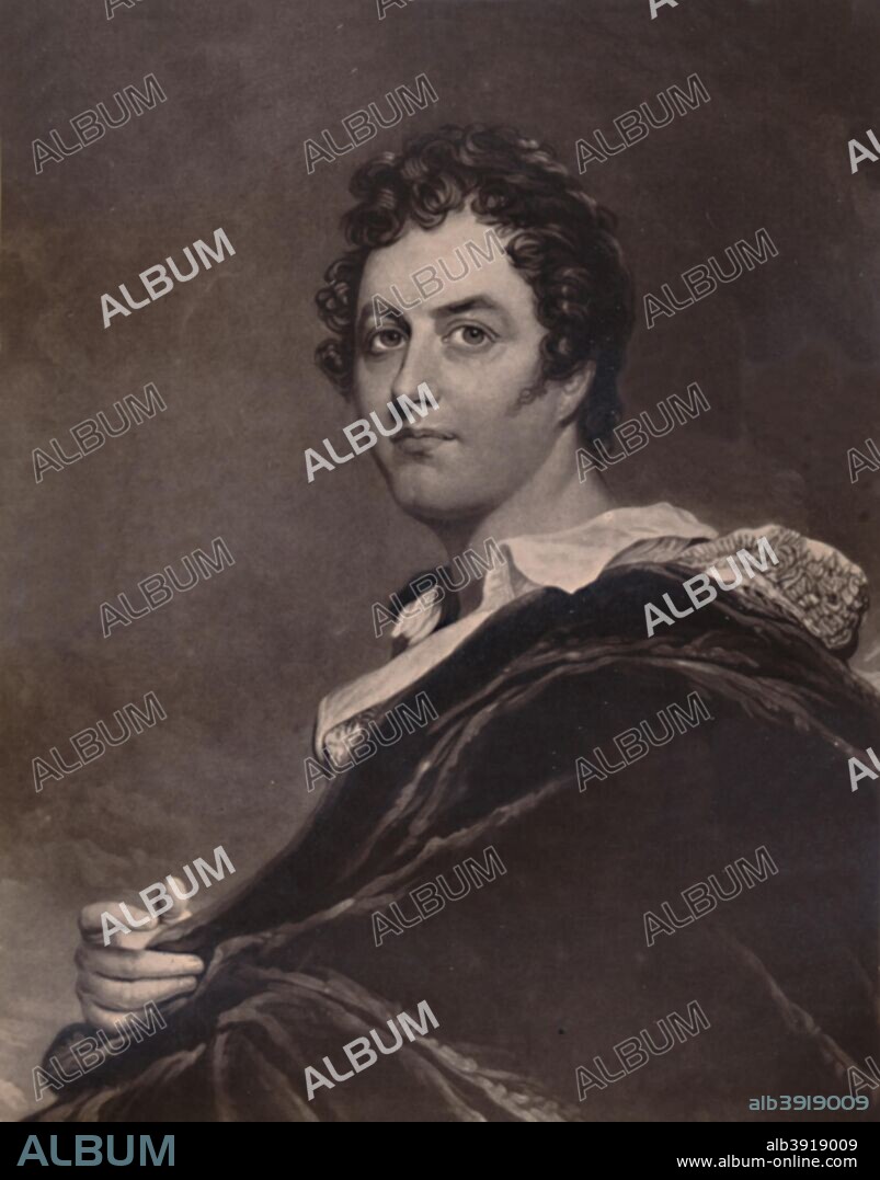 George Noel Gordon Byron, Lord Byron (1788-1824), English poet, 1894. From A Collection of Engraved Portraits (Further Selection) Exhibited by the Late James Anderson Rose, at the Opening of the New Library and Museum of the Corporation of London, November 1872, Vol. I. [Marcus Ward & Co, Limited, London, 1894].