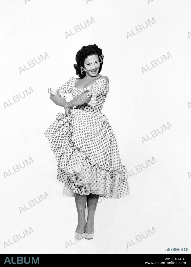 Hollywood, California: 1957 A portrait of Spanish movie star Carmen Sevilla.