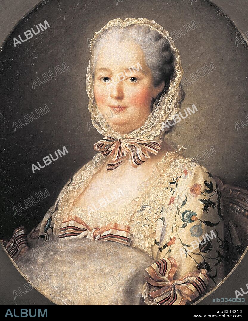 FRANçOIS-HUBERT DROUAIS. Portrait of the Marquise de Pompadour (1721-1764).