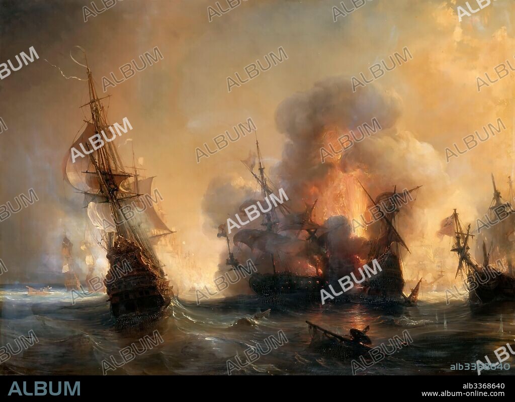 JEAN ANTOINE THéODORE GUDIN. The Naval Battle of Lagos on 27 June 1693.