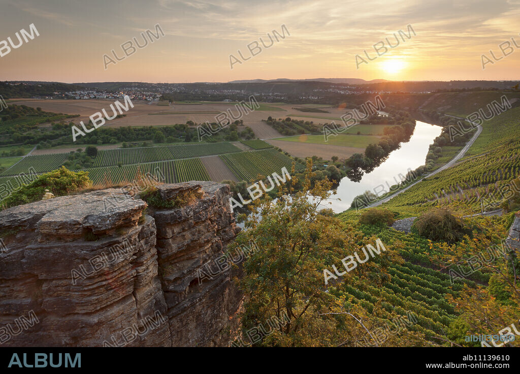 Hessigheim Felsengarten (Rock Gardens), Neckartal Valley, River Neckar, Baden Wurttemberg, Germany, Europe.