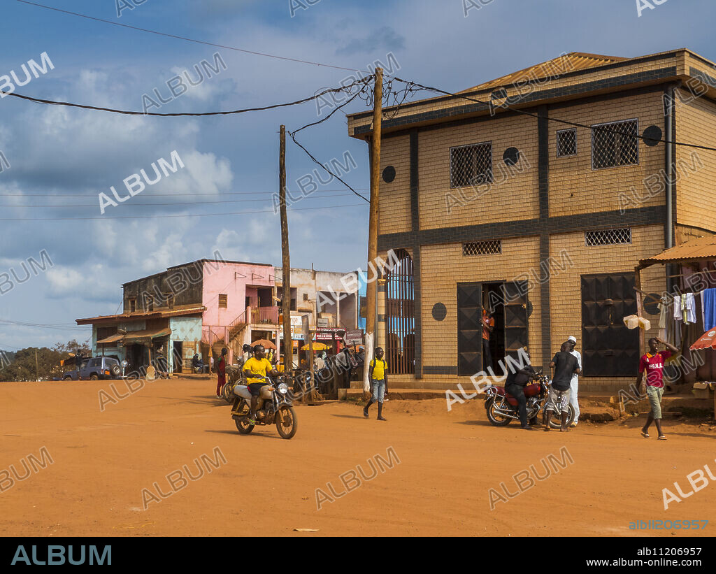 Town centre of Yokadouma, Eastern Cameroon, Africa.