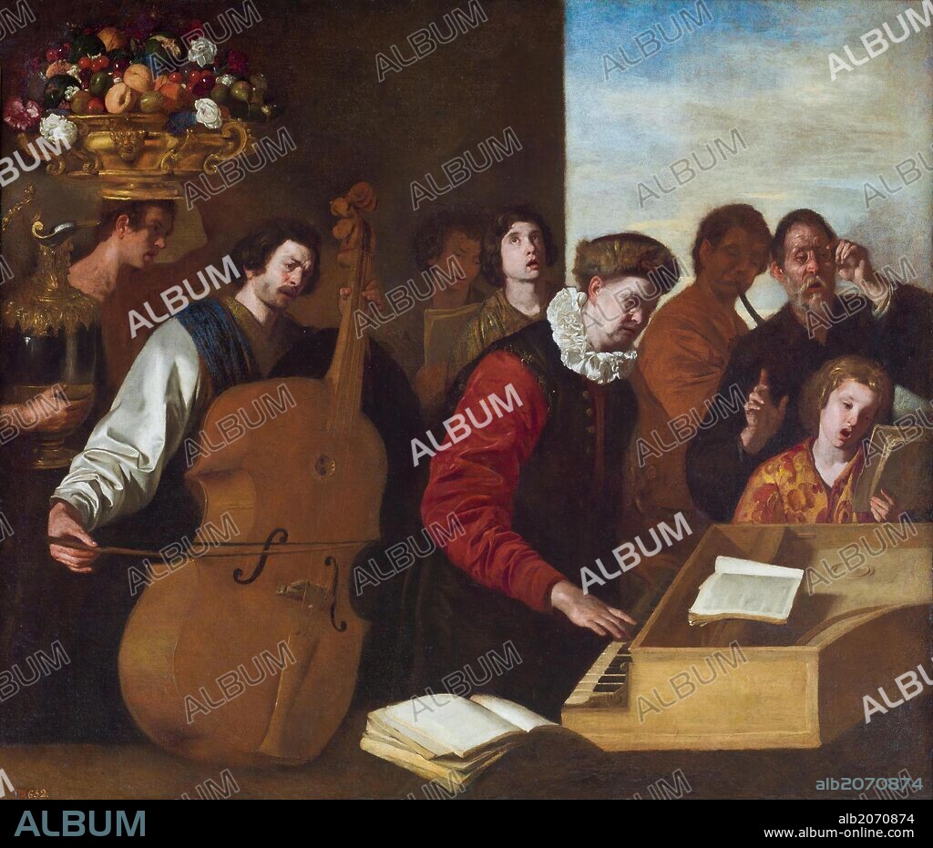 Aniello Falcone / 'The Concert', ca.  1640, Italian School, Oil on canvas, 109 cm x 127 cm, P00087.