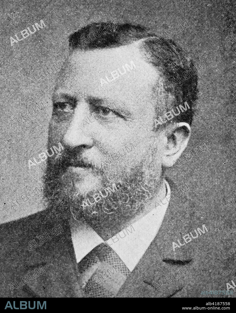 Emil Arnold Budde, July 28, 1842 in Geldern - August 15, 1921, was a German physicist, Reproduction of a photo/image from the year 1890, digital improved.