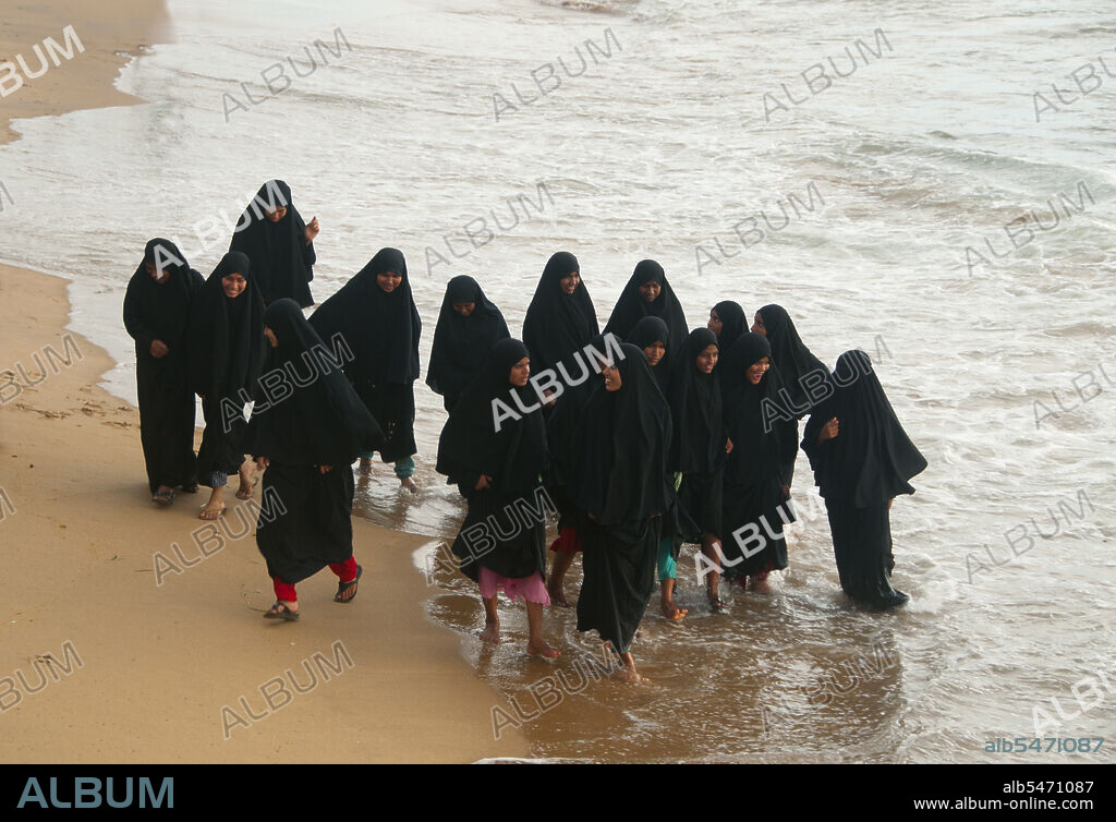There have been Muslims in Sri Lanka for well over a thousand years. Trading dhows plied the waters between the Middle East and the island known to Arab sailors - like Sinbad - as Serendib even in pre-Islamic times. The first Muslim merchants and sailors may have landed on its shores during Muhammad's life time. By the 10th century this predominantly Arab community had grown influential enough to control the trade of the south-western ports, whilst the Sinhalese kings generally employed Muslim ministers to direct the state's commercial affairs. In 1157 the king of the neighbouring Maldive Islands was converted to Islam, and in 1238 an embassy to Egypt sent by King Bhuvaneka Bahu I was headed by Sri Lankan Muslims. From about 1350 onwards the predominantly Arab strain in Sri Lankan Islam began to change as Tamil Muslims from neighbouring South India moved to the island in increasing numbers. By the late 15th century, when Portuguese vessels first arrived in the Indian Ocean, Sri Lanka's Muslims were truly indigenous to the island, representing a mixture of Sinhalese, Arab and Tamil blood, and speaking Tamil with Arabic overtones, sometimes known as 'Tamil-Arabic'. None of this made any difference to the newly-arrived Portuguese, for whom all Muslims were 'Moors' - the name given to their traditional enemies in Morocco and southern Spain. The name Moro - employed as a derogatory designation by the Portuguese - stuck, and is today 'worn with pride' by Sri Lankan Muslims, in much the same way as the 'Moros' of the southern Philippines.