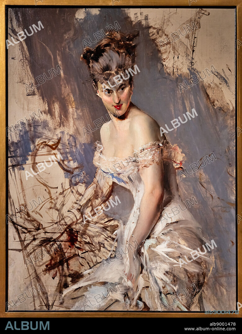 Portrait of the actress Alice Regnault, by Giovanni Boldini, 1880, oil painting on canvas.