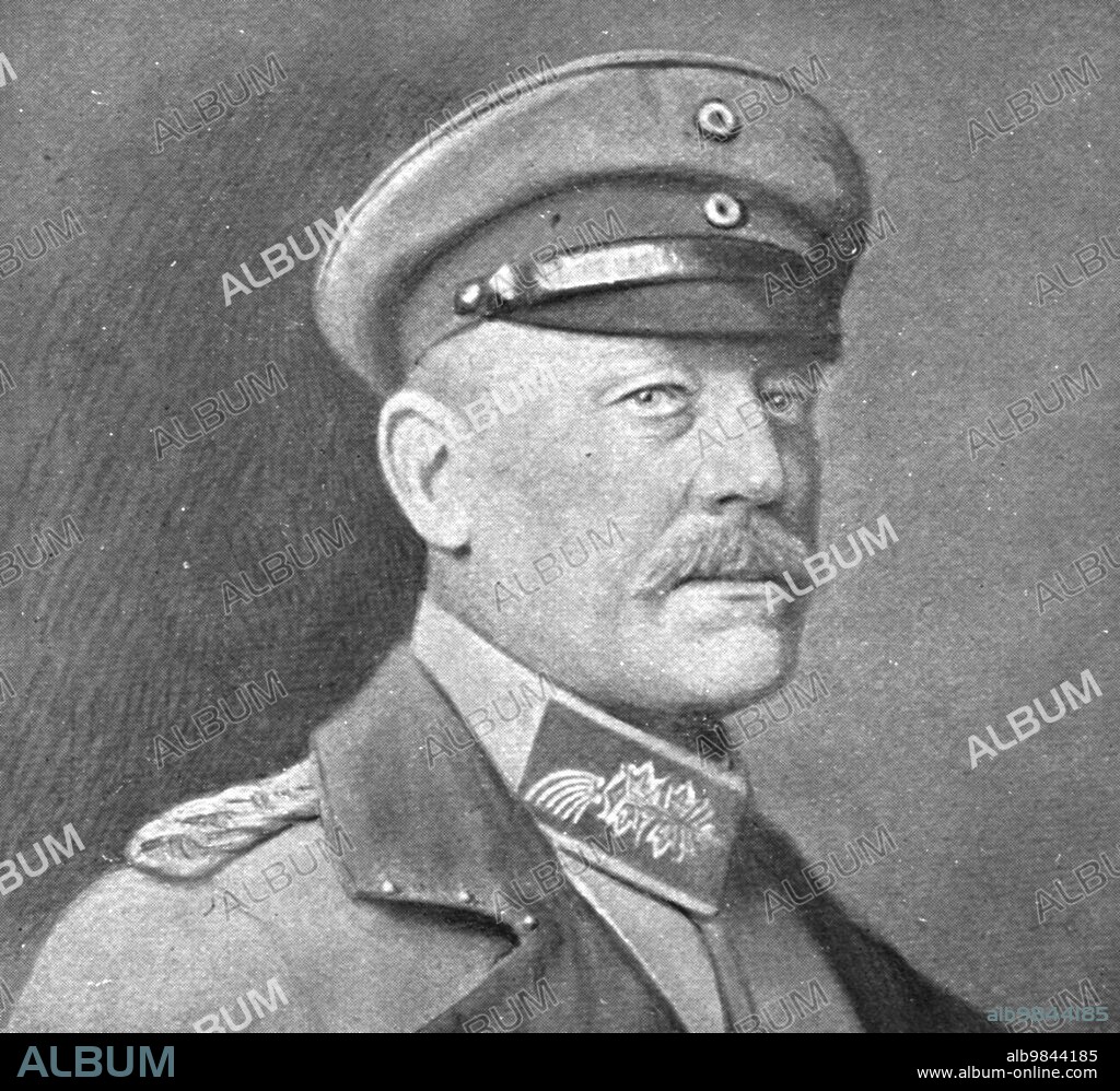 LEIPZIGER ILLUSTRIRTE ZEITUNG. 'Le general von Hutier', 1918. From "L'Album de la Guerre 1914-1919, Volume 2" [L'Illustration, Paris, 1924].