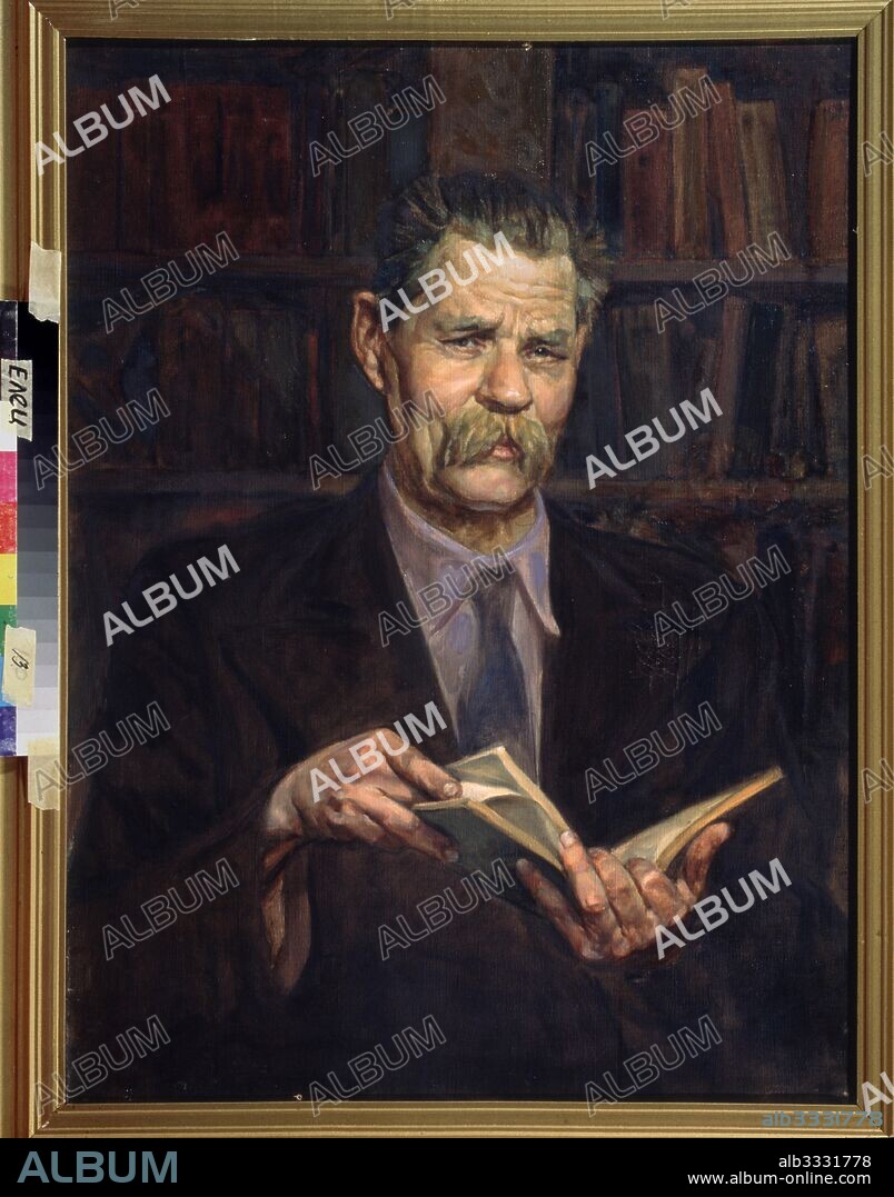VALENTIN VIKTOROVICH VOLKOV. Portrait of the author Maxim Gorky (1868-1939).