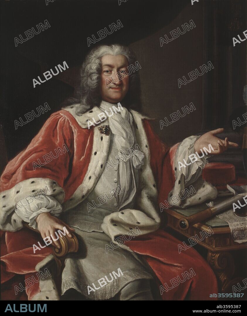 PASCH, LORENZ, THE ELDER. Portrait of Count Arvid Horn (1664-1742).