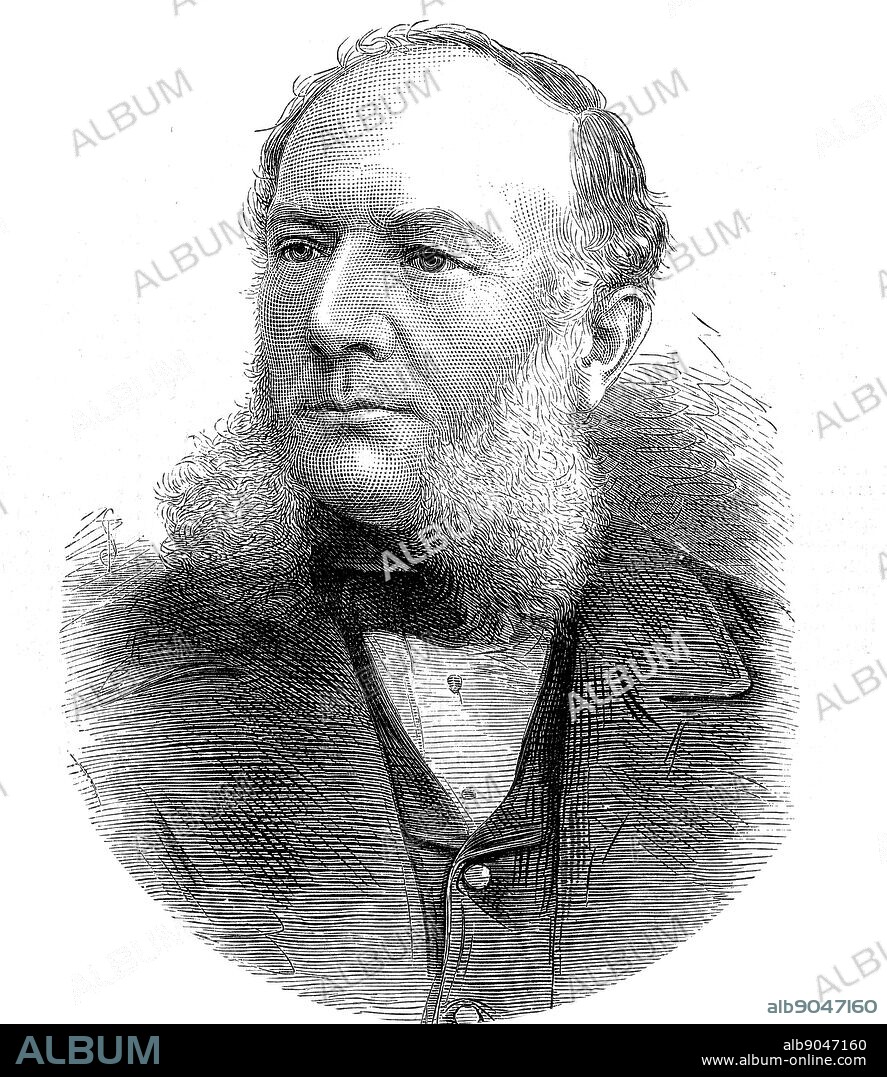 Portrait of Carl Wilhelm Siemens (1823-1883) a German-born engineer and entrepreneur. Dated 19th Century.