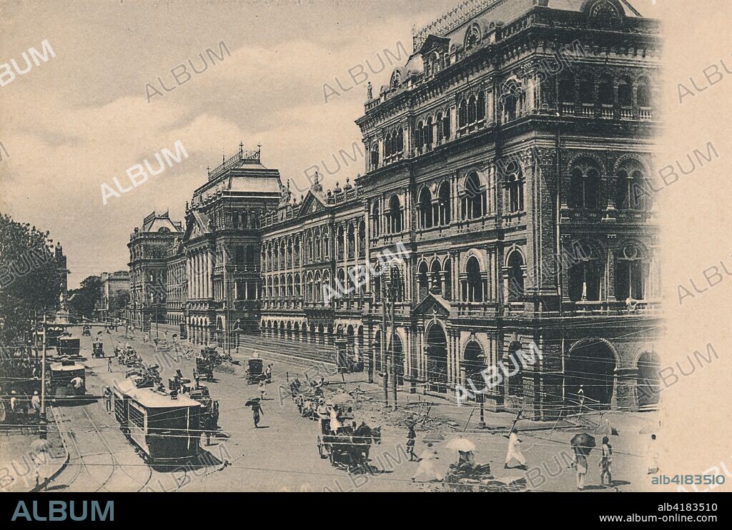 'View of Writers Buildings, Calcutta', c1910. View of the Writers' Building in Calcutta, (now Kolkata), Bengal, India. The building, designed by Thomas Lyon in 1777, originally served as the office for writers of the British East India Company. Postcard.