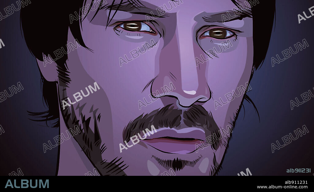 KEANU REEVES in A SCANNER DARKLY, 2006, directed by RICHARD LINKLATER. Copyright WARNER INDEPENDENT PICTURES.