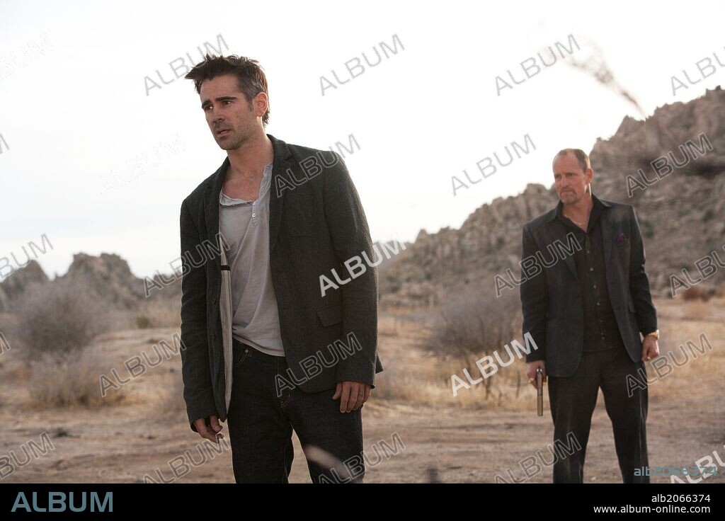 COLIN FARRELL y WOODY HARRELSON en SIETE PSICOPATAS, 2012 (SEVEN PSYCHOPATHS), dirigida por MARTIN MCDONAGH. Copyright BLUEPRINT PICTURES.