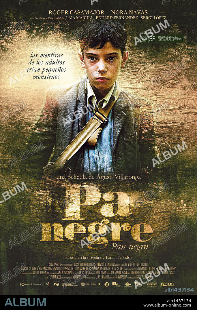 Poster of BLACK BREAD, 2010 (PA NEGRE), directed by AGUSTI VILLARONGA. Copyright MASSA D'OR PRODUCCIONS.