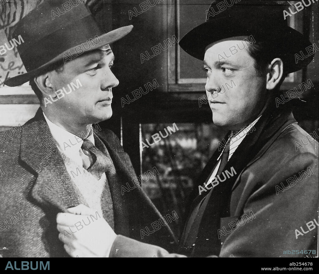 JOSEPH COTTEN y ORSON WELLES en EL TERCER HOMBRE, 1949 (THE THIRD MAN), dirigida por CAROL REED. Copyright LONDON FILMS.
