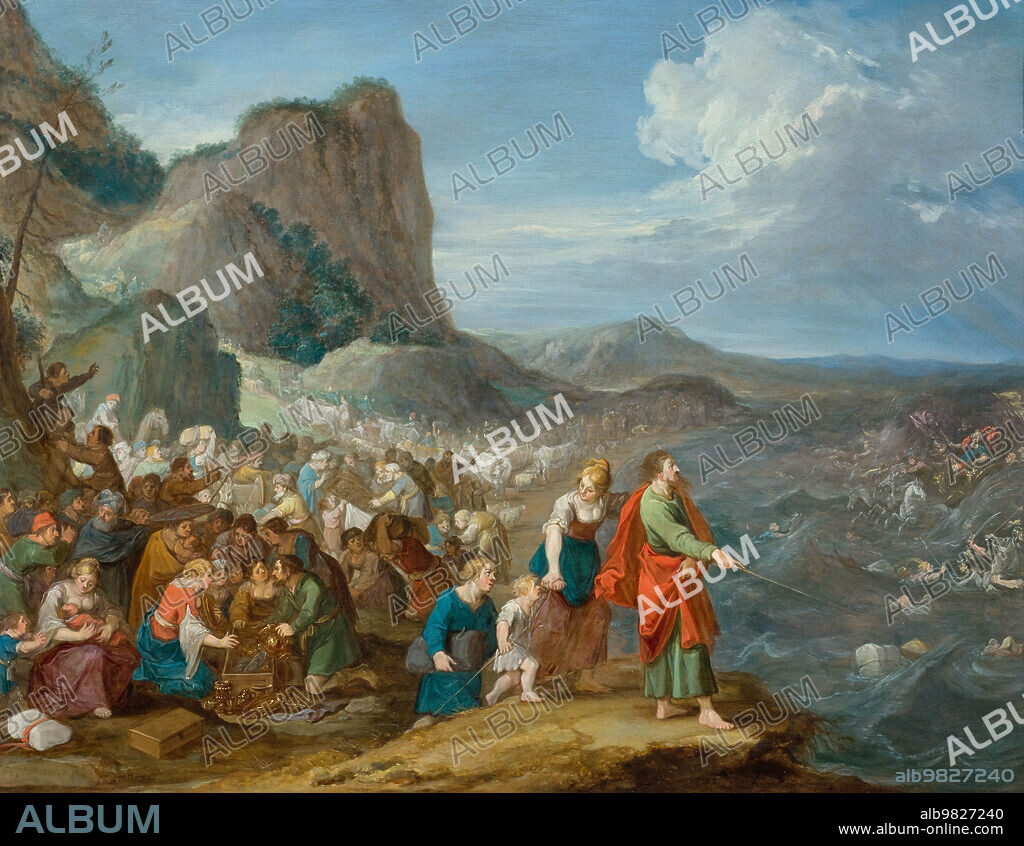 HANS JORDAENS III. Moses parting the waters of the Red Sea.