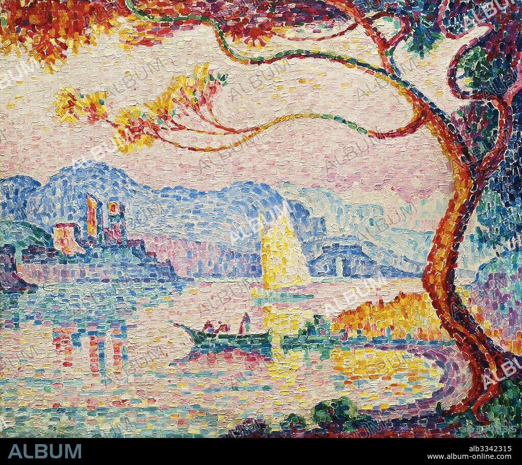 PAUL SIGNAC. Antibes, Petit Port de Bacon.