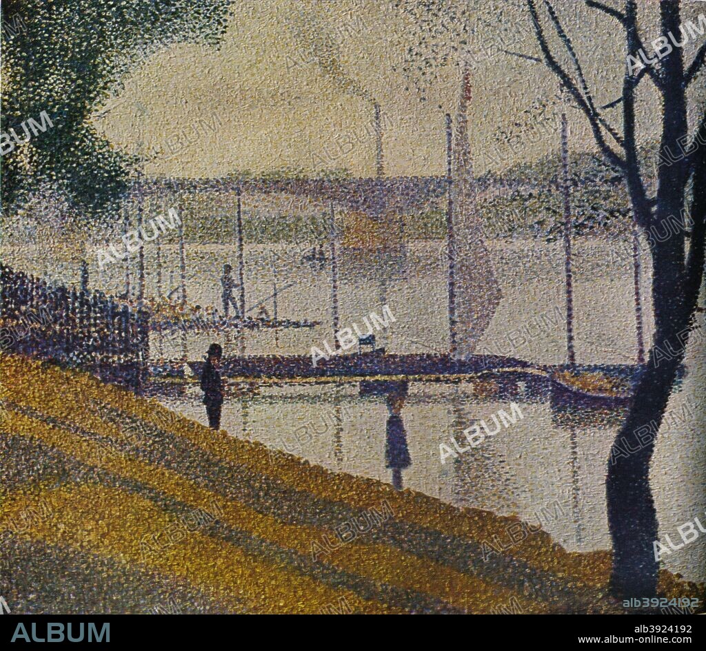 'Le Pont de Courbevoie', 1886. From The Studio Volume 117. [The Offices of the Studio, London, New York, 1939.].