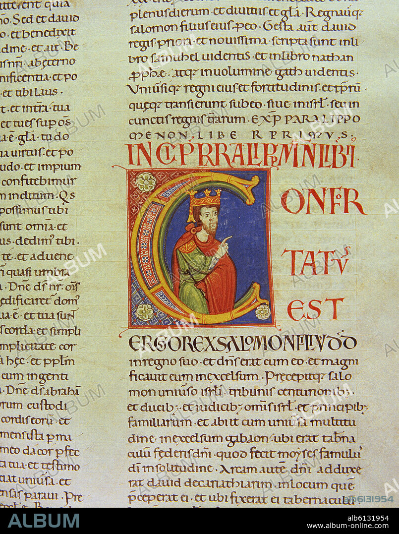 BIBLIA DE AVILA-CODICE S XIII-LETRA C.