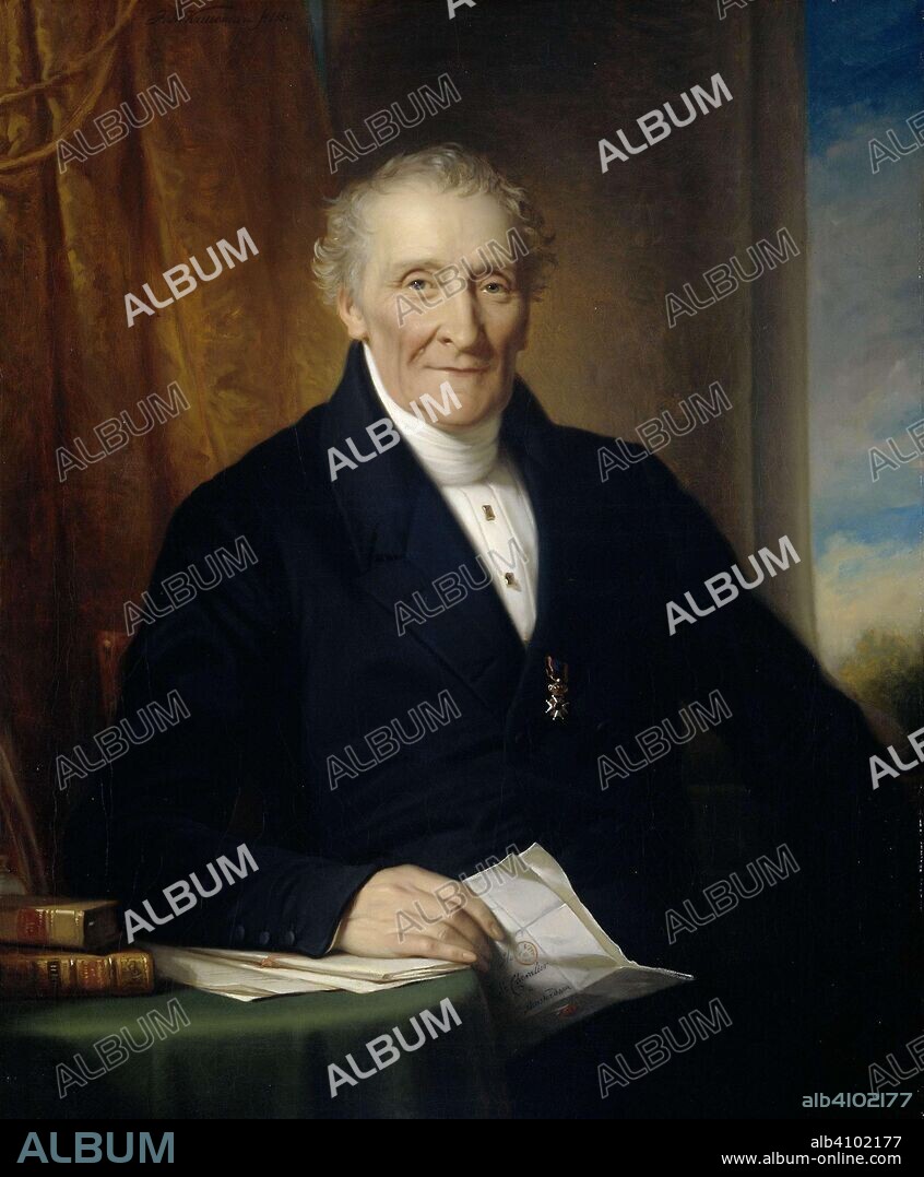 JAN ADAM KRUSEMAN. Rodolphe le Chevalier (1777-1865), Amsterdam Merchant and one of three Founders of the Holland Railroad Company. Dating: 1850. Measurements: h 104 cm × w 84 cm; d 9.5 cm.
