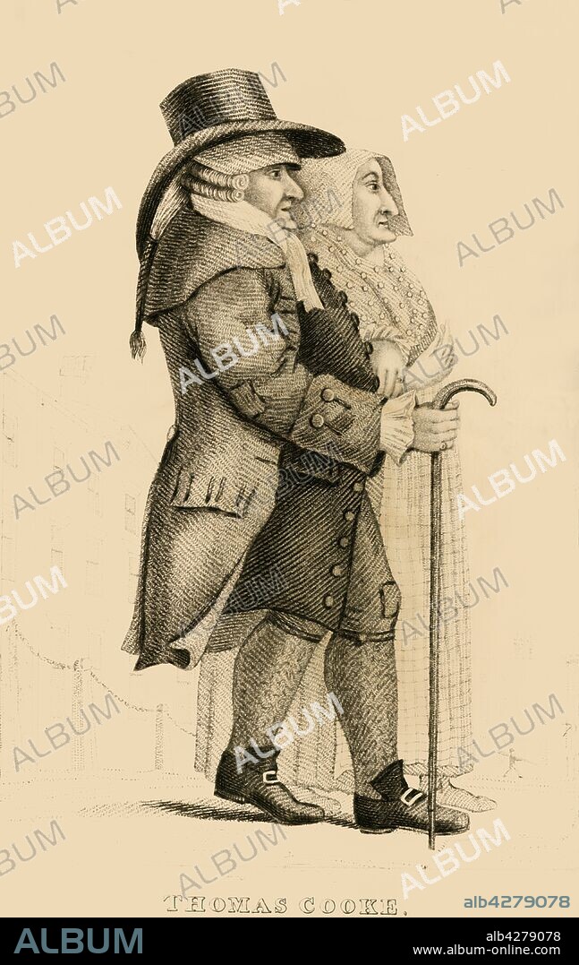 ROBERT COOPER. 'Thomas Cooke, the notorious Islington Miser', 1822. Portrait of Cooke (c1725-1811) who is said to have chased away a doctor who had given him six days to live: 'Why, sir, you are no better than a pickpocket, to rob me of my gold, by sending two draughts a-day to a man that all your physic will not keep alive above six days ! Get out of my house, and never come near me again.' From "Wonderful Characters: Comprising Memoirs and Anecdotes of the Most Remarkable Persons of Every Age and Nation", Vol. III, by Henry Wilson. [J. Robins and Co. Albion Press, London, 1821].