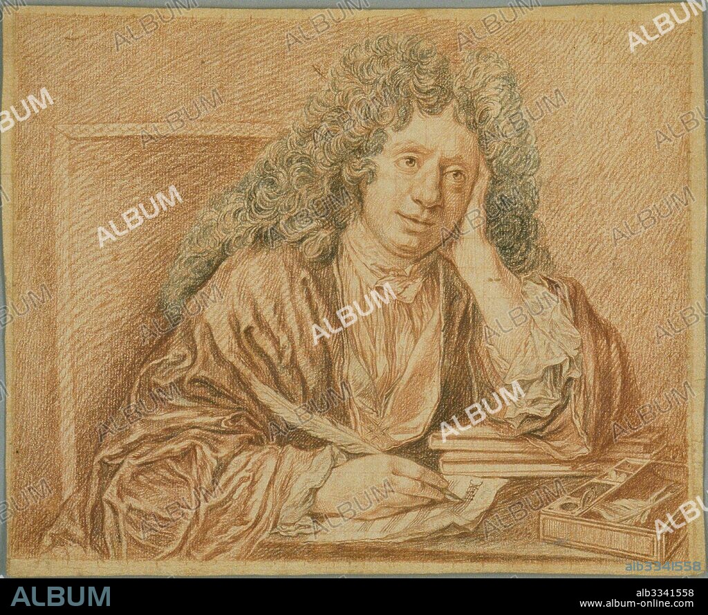 JEAN BAPTISTE SANTERRE. Portrait of the composer Michel-Richard Delalande (1657-1726).