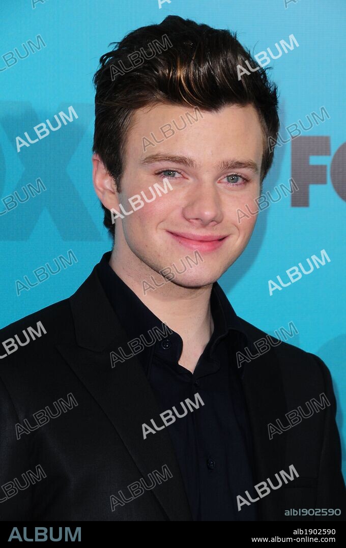 CHRIS COLFER. May 15, 2012 - New York, New York, U.S. - fox upfront 2012.wollman rink, ny. 05-14-2012. 2012.cat deeley, mary murphy, nigel lythgoe, hannah simone, becki newton, joshua jackson, anna torv, john noble, david boreanz, tamara taylor, michala conlin, naya rivera, jenna ushkowitz, zooey daschanel, jake jonson, joe bastianich, graham elliott, britney spears, demi lovato, simon cowell, l.a. reid, echo kellum, lucy punch, dakota johnson, nat faxon, scott foley, damon criss, chris coffer, lea michele, beau bridges, zach gilford, gordon ramsy, dr. oz, william forsythe, garrett dillahunt, martha plympton, shannon woodward, chris messina, kevin bacon, natalie zea, james purefoy, mindy kaling, anna camp, ed weeks. 15/05/2012