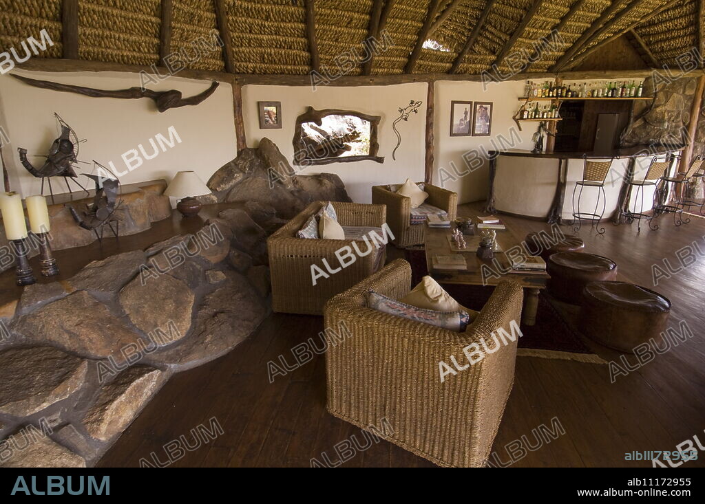 Elsa's Kopje Lodge, Meru National Park, Kenya, East Africa, Africa.