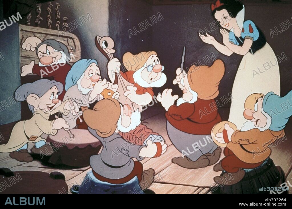 BLANCANIEVES Y LOS SIETE ENANITOS, 1937 (SNOW WHITE AND THE SEVEN DWARFS), dirigida por WALT DISNEY. Copyright WALT DISNEY PRODUCTIONS.