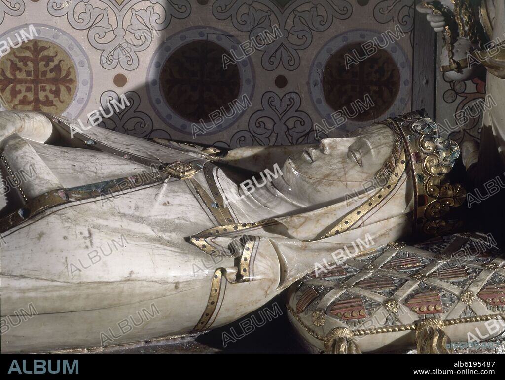 SEPULCRO DE LA REINA ELISENDA DE MONTCADA EN LA IGLESIA DEL MONASTERIO DE PEDRALBES - SIGLO XIV.