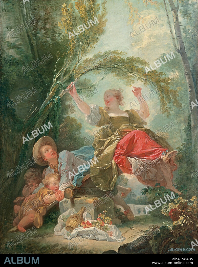 JEAN-HONORÉ FRAGONARD. Jean-Honoré Fragonard (Grasse, 1732-Paris, 1806). The See-Saw (ca. 1750 - 1752). Oil on canvas. 120 x 94.5 cm.