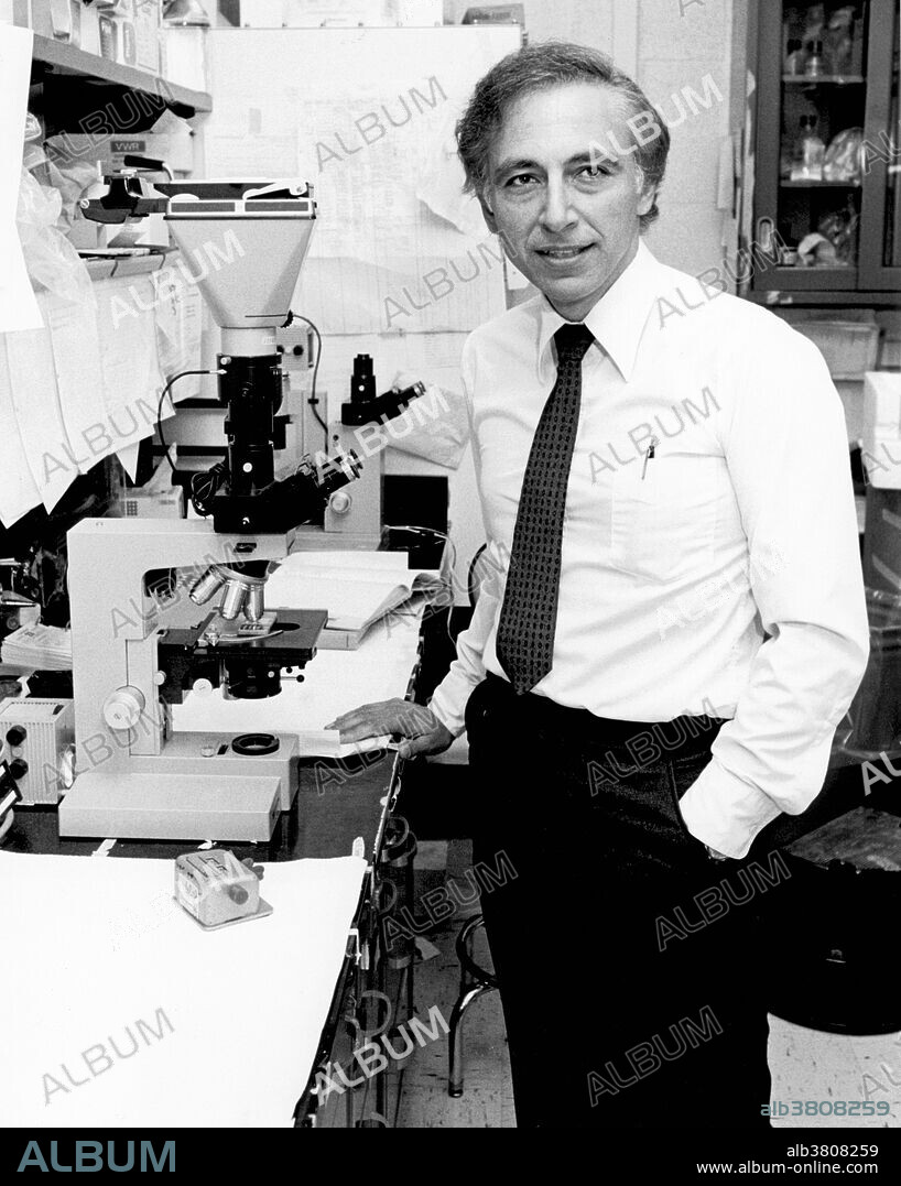 Robert Charles Gallo (born March 23, 1937) is an American biomedical researcher. He is best known for his role in the discovery of the Human Immunodeficiency Virus (HIV), the infectious agent responsible for the Acquired Immune Deficiency Syndrome (AIDS), and he has been a major contributor to subsequent HIV research. Assignment of responsibility for the discovery of HIV has been controversial. Gallo states that his choice of profession was influenced by the early death of his sister from leukemia, a disease to which he initially dedicated much of his research. Gallo is the director of the Institute of Human Virology at the University of Maryland School of Medicine in Baltimore, Maryland. He and two longtime scientific collaborators, Robert Redfield and William Blattner, co-founded the institute in 1996. In November 2011, he was named the first Homer & Martha Gudelsky Distinguished Professor in Medicine. Gallo is also a co-founder of biotechnology company Profectus BioSciences, Inc. and co-founder and scientific director of the Global Virus Network (GVN). No photographer credited, undated.