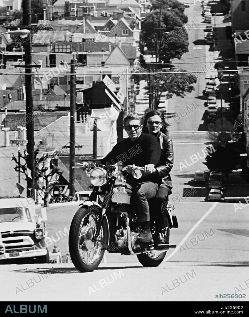 JACQUELINE BISSET und STEVE MCQUEEN in BULLITT, 1968, unter der Regie von PETER YATES. Copyright WARNER BROTHERS.
