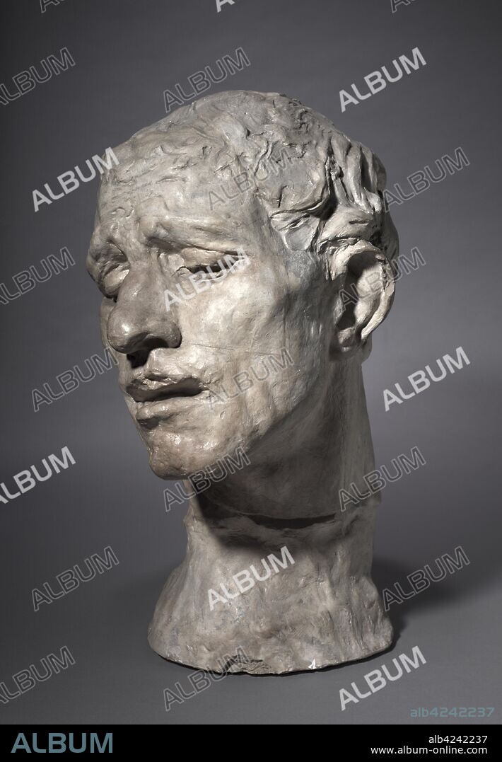 Heroic Head of Pierre de Wissant, One of the Burghers of Calais, 1886. Auguste Rodin (French, 1840-1917). Plaster; overall: 85.1 x 61 x 50.8 cm (33 1/2 x 24 x 20 in.).
