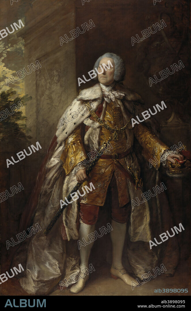 THOMAS GAINSBOROUGH. John Campbell, 4th Duke of Argyll, about 1693 - 1770. Soldier. Date/Period: 1767. Painting. Oil on canvas. Height: 2,350 mm (92.51 in); Width: 1,543 mm (60.74 in).