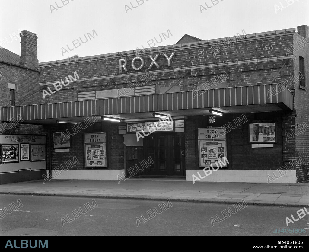 Roxy Cinema, Swinton, South Yorkshire, 1963. The Roxy Cinema, showing the latest Dirk Bogarde film The Mind Benders in September of 1963. The Roxy operated for many years in Swinton before being converted into a sports and social club.