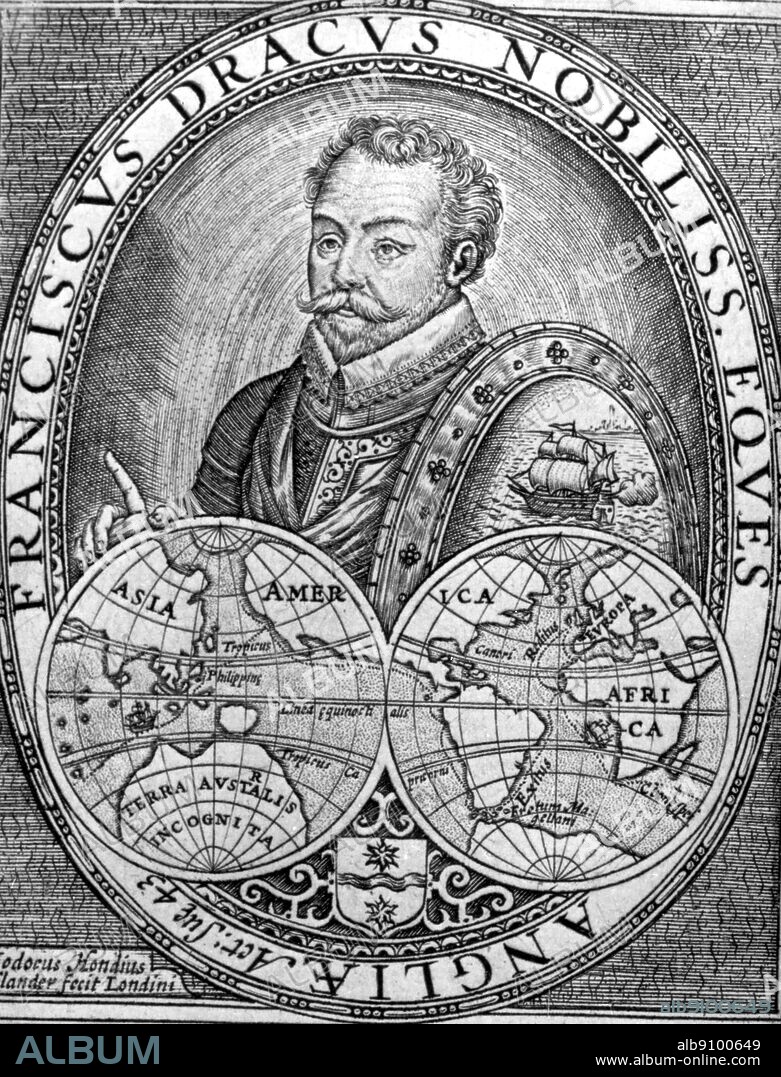 Sir Francis Drake, (c.1540-1596) was an English privateer, navigator, naval pioneer and raider, politician, civil engineer, and boating enthusiast of the Elizabethan period. He was the first captain to completely circumnavigate the globe (Magellan did not live to finish his circumnavigation). He was also second in command of the English fleet against the Spanish Armada in 1588. Antarctica: The Last Continent by Ian Cameron, page 27.