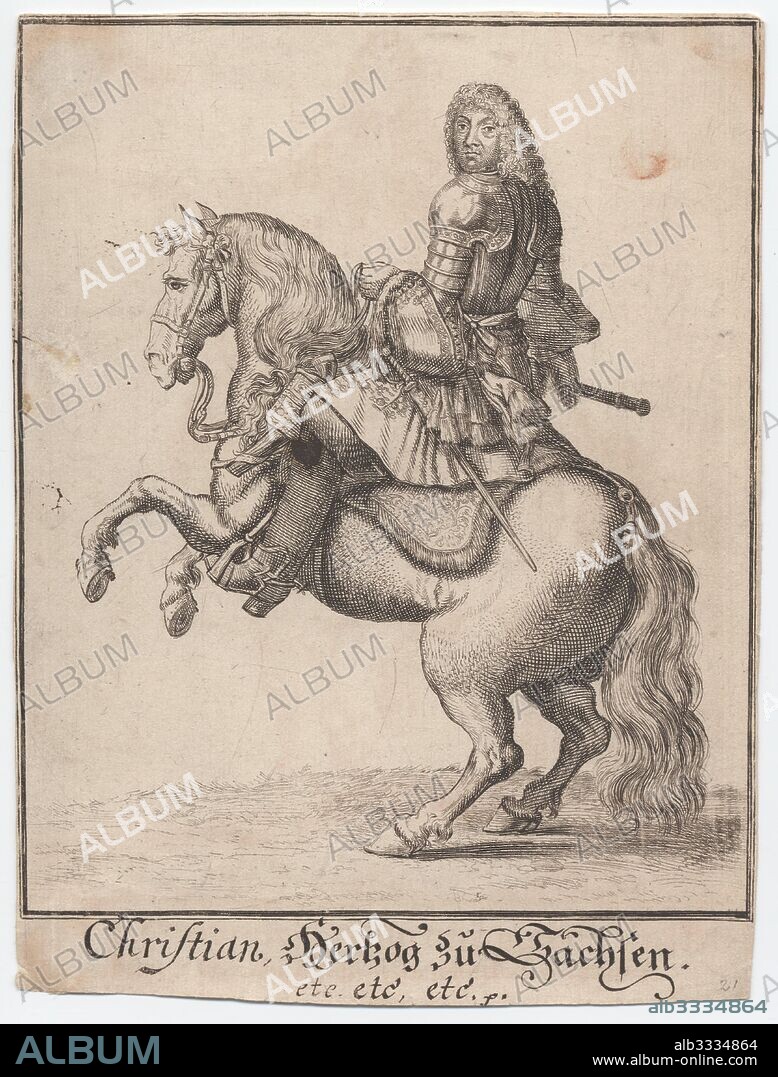 JOHANN ALEXANDER BOENER. Christian I, Elector of Saxony (1560-1591).