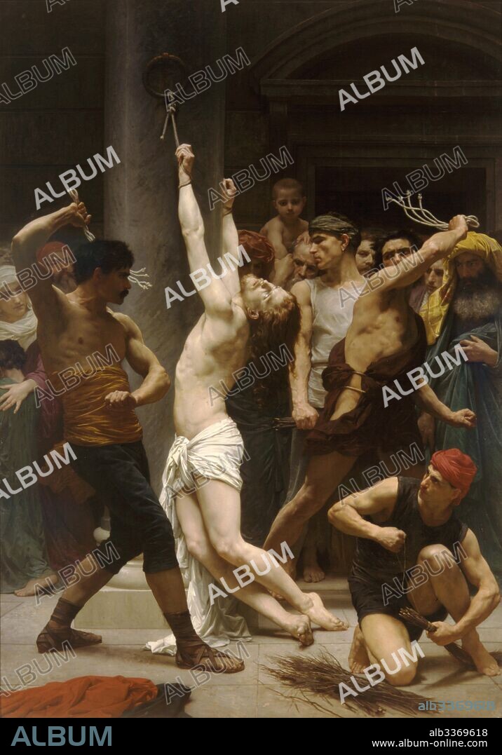 WILLIAM-ADOLPHE BOUGUEREAU. The Flagellation of Christ.