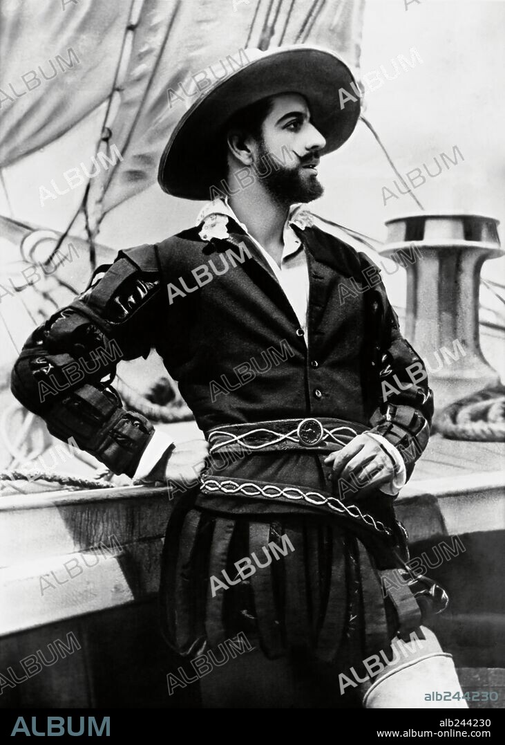 FORTUNIO BONANOVA en DON JUAN TENORIO, 1922, dirigida por RICARDO BAÑOS. Copyright ROYAL FILMS.