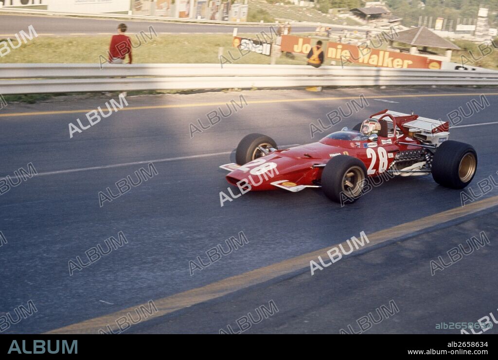 Belgian GP, Spa Francorchamps, 7th June 1970. Ignazio Giunti, Ferrari 312B, La Source Hairpin, finished 4th.