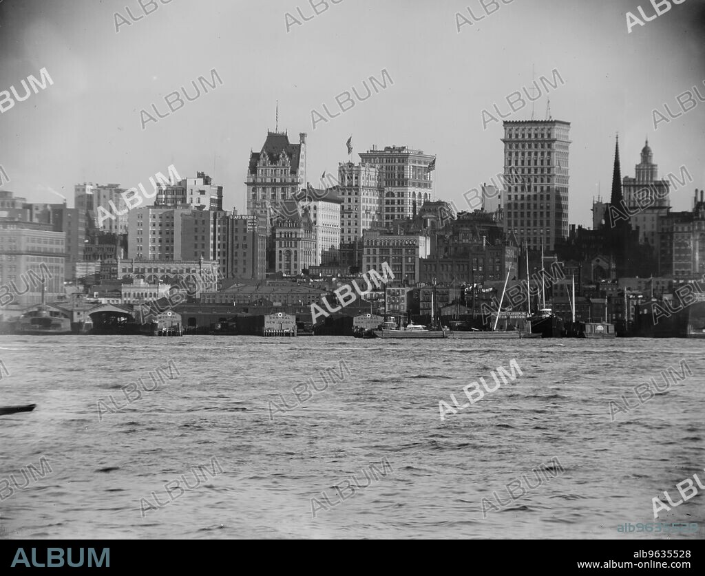 New York from North River, between 1899 and 1901.