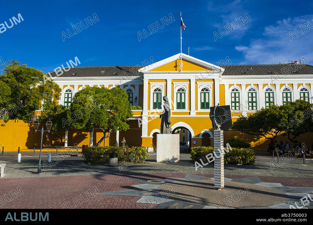 Fort Amsterdam in Willemstad, UNESCO World Heritage Site, Curacao, ABC Islands, Netherlands Antilles, Caribbean, Central America.