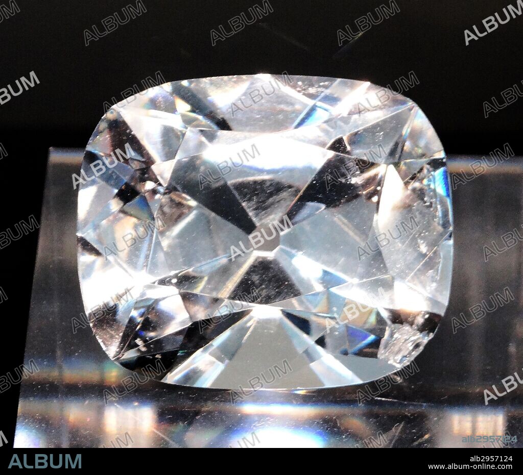 The Regent Diamond, measured at 140.5 Carats, is a diamond owned by the French state. Dated 2014.
