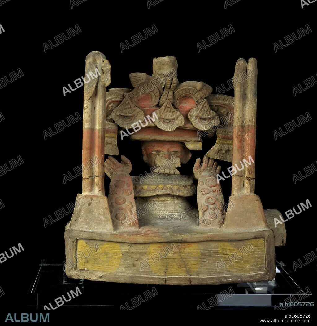 Rain God Tlaloc Incensario Provincial Teotihuacan, Guatemala C.400-700 A.D. Pre-Columbian Ceramic Collection of The Museum of Contemporary Art, Jacksonville, Florida.