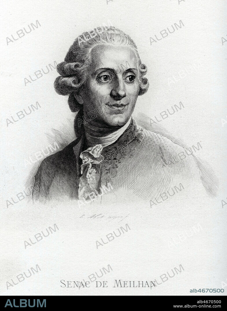 Gabriel SENAC de MEILHAN (1736-1803). Illustration pour Galerie de portraits litteraires par SAINTE-BEUVE (1804-1869). Edition de 1893. Credit : Collection Grob/Kharbine-Tapabor.